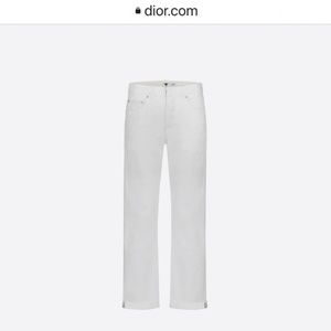 Dior SS21 boyfriend white jeans lightly used